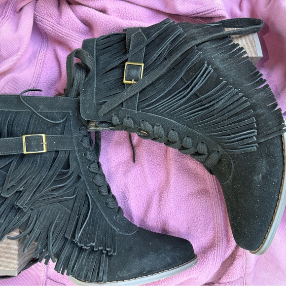 Joy Folie Nika Fringe ankle boot new - Picture 3 of 5